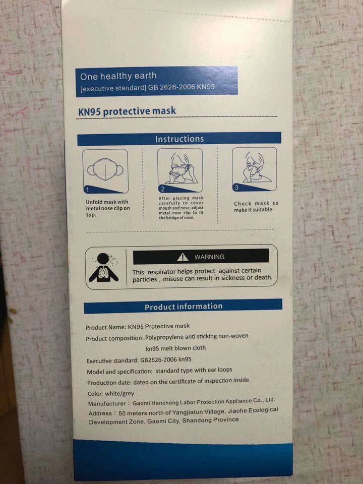 Great Deal 🔥 Lot of 100x Face Mask PM2.5 Melt Blown Non Woven Fabric Filter - Image 4 of 4