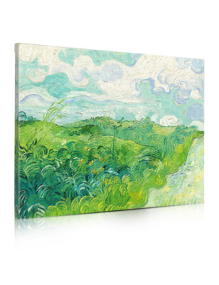 DECORARTS Green Wheat Fields by Vincent van Gogh Canvas Wall Art for Home Decor