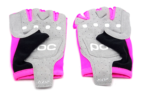 POC AVIP Glove Short Road Bike Mitts - Size Large - Fluorescent Pink -MS-900-I11 - Picture 2 of 4