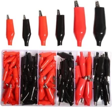 Alligator Clip Insulated Electrical Test Kit Pure   Crocodile Clamps Jumper