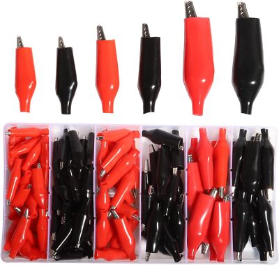Alligator Clip Insulated Electrical Test Kit Pure   Crocodile Clamps Jumper