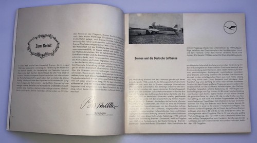 1965 Bremen Airport Lufthansa Germany Booklet Brochure 32 pages - Picture 5 of 8