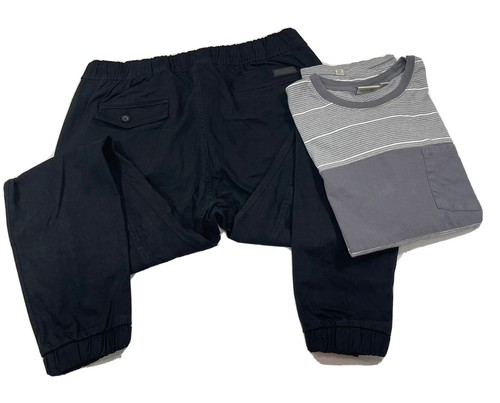Black Jogger Pants Stretch Twill 
