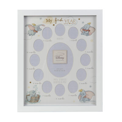 Disney Classic Mein erstes Jahr Dumbo-Thema Baby Bilderrahmen - Taufgeschenk