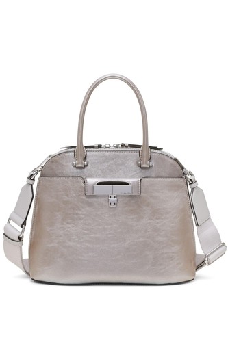 Calvin Klein Becky Dome Organizational Satchel Dove/Pewter One Size