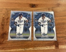 Brock Jones Lot x2 2023 1st Bowman Chrome Prospects Rookie NRMT+ Tampa Rays RC