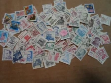 Collection lot 125 different United States small stamps - all from the 1980s