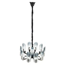 10-Lights Modern Crystal Glass Chandelier LED Lamp Ceiling Fixture Pendant Light