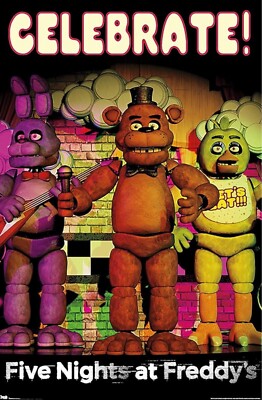 Trends International Five Nights at Freddys Celebrate Poster 22 x 34 Poster