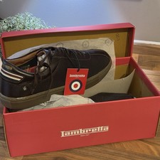 Lambretta Polter Trainer Shoes Chocolate Brown UK Size 11 BNIB RRP£85 Casual New