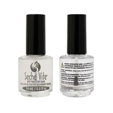 Seche Vite Dry Fast Top Coat Nail Polish 14ml Clear Quick Dry Shine