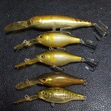 509. Megabass Lie-X DEEP-X100 (Dented Lip) Old Megabass Lures, Set of 5