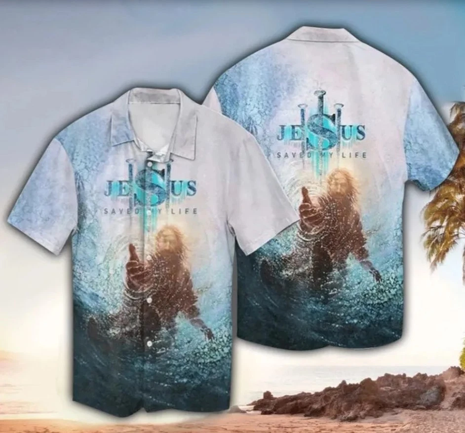 Jesus Saved My Life Hawaiian Shirt, Faith Shirt
Opens in a new window or tab