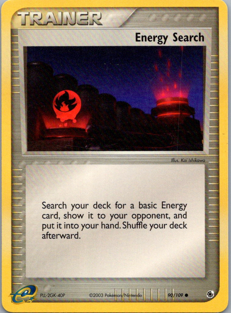 Pokemon Energy Search Ruby and Sapphire 90/109 Near Mint NM