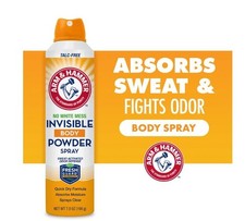 Arm  Hammer Invisible Odor Defense Body Powder Spray, 7 oz