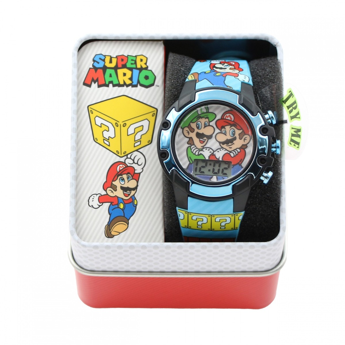 Super Mario Bros World 1 Kid's Digital Watch Blue | eBay
