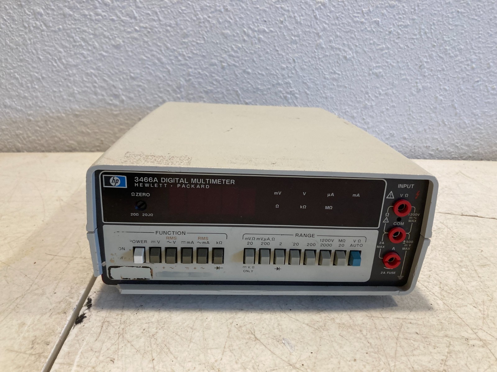 HP Digital Multimeter 3466A Hewlett-Packard
