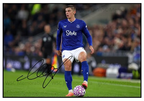 11465. Vitaliy Mykolenko Signed Pictures A4 Prints Everton Ukraine Dynamo Kiev