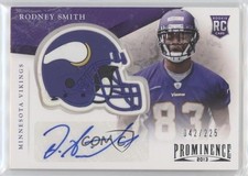 2013 Panini Prominence Rookie Helmet Signatures /225 Rodney Smith #179 Auto 0j9y
