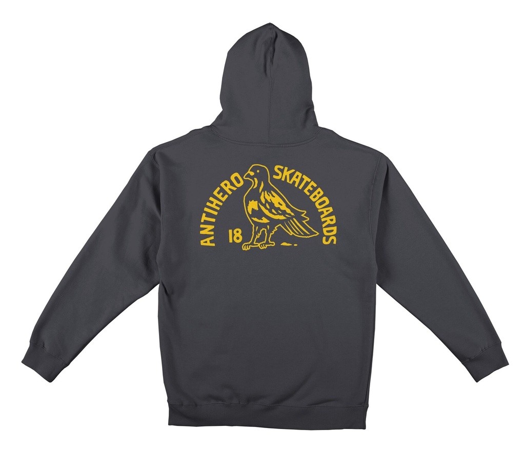 Clubhouse Pigeon Charcoal Gray Hoodie Sweatshirt