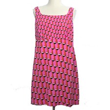 Diane Von Furstenberg x Target Pink Tank Sleeveless Shift Mini Dress Sz 17