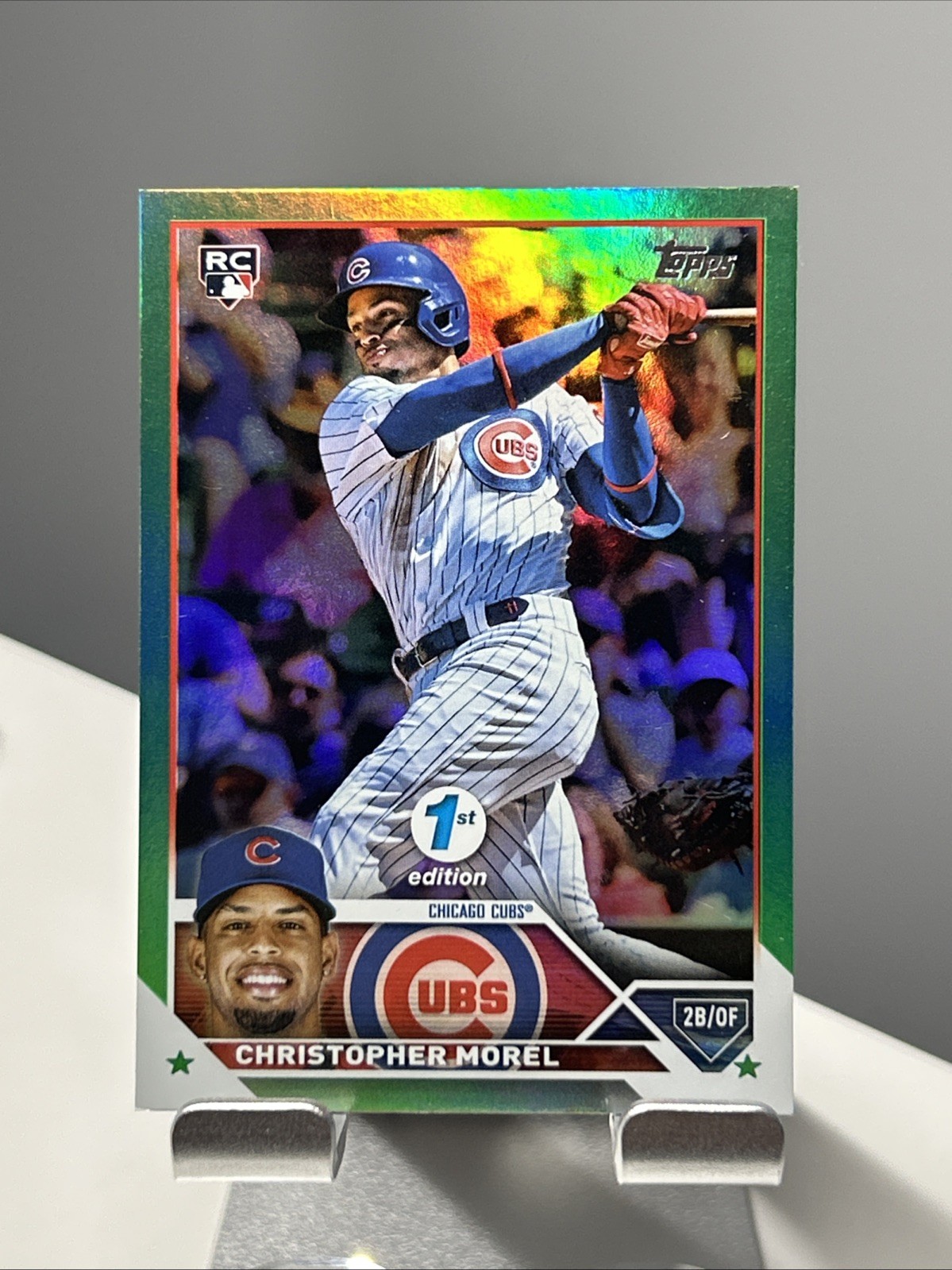 2023 Topps Christopher Morel #308 1st edition /150 Refractor j