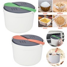 Image of 2 L Microwave Rice Cooker, PP Material Rice Steamer, High Temperature Resistance