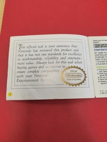 Dr Mario Nintendo NES Instruction Manual Only