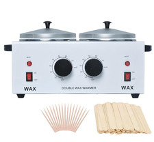 Wax Warmer Double Pot, Professional Electric Heater for Facial, Body, Spa, and S