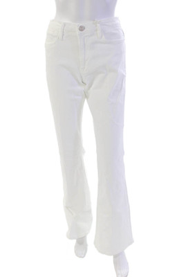 FRAME Womens Le High Flare Jeans - Blanc Size 30