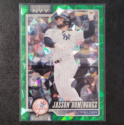 2026 Topps Series Two Jasson Domínguez #533 Green Diamante /99 New York Yankees