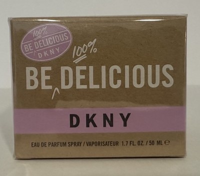 DKNY BE 100% DELICIOUS by Donna Karan Perfume Women EDP 1.7 Oz 50 Ml New In Box