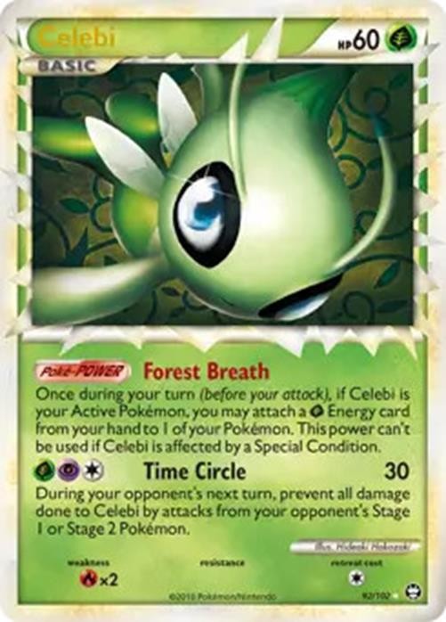 Celebi (Prime) - 92/102 - Pokemon Triumphant Ultra Rare NM