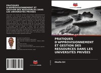 Pratiques D'approvisionnement ET Gestion DES Ressources Dans LES UniversitÉS...