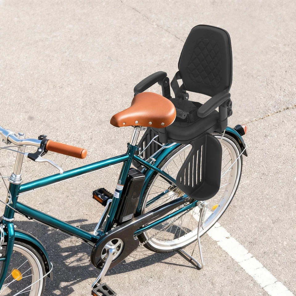 Asiento para niños de bicicleta, Asiento trasero para niños de bicicleta, Asiento para niños para bicicleta de montaña / bicicleta Foto 4 de 4