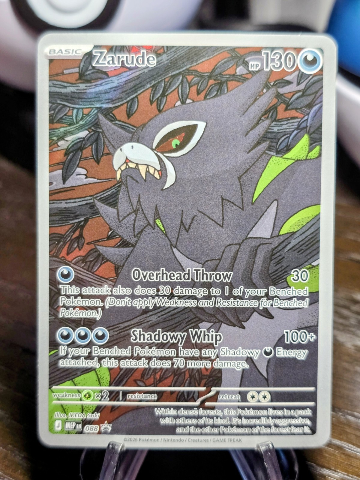 Zarude 088 Holo Promo ME: Mega Evolution Promo Pokemon Near Mint
