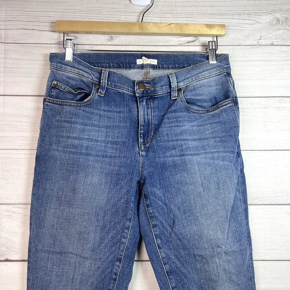 Pantalones de mezclilla Eileen Fisher de algodón orgánico elásticos para novio talla 6 Foto 4 de 4