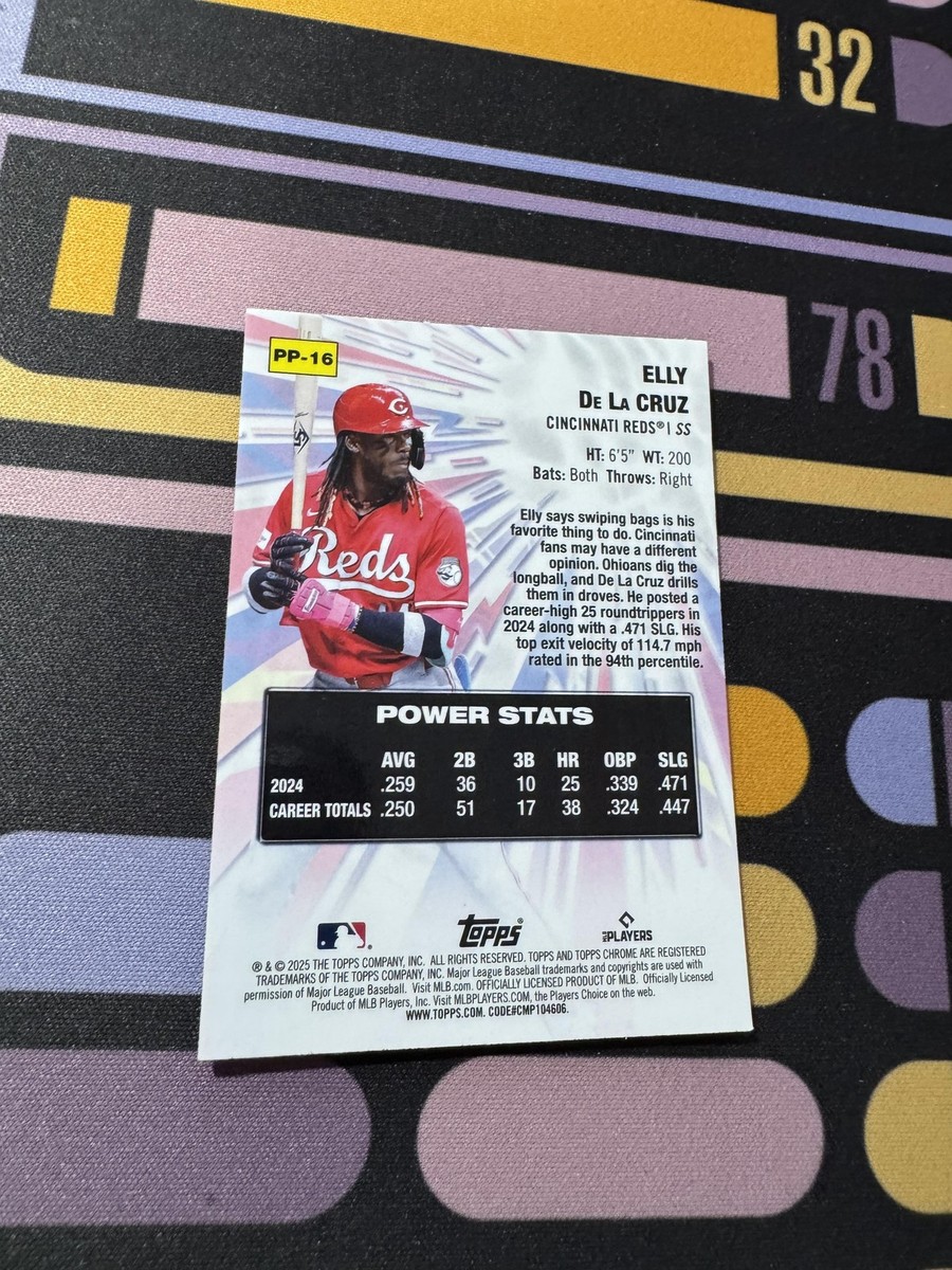 2025 Topps Chrome #PP-16 Elly De La Cruz Power Players | eBay
