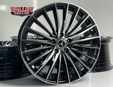 19 Black Machined Wheels Fits Mercedes C300 C350 E350 E400 S550 Glc Gle Amg