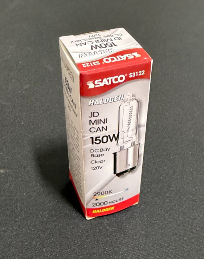 150Q/DC/CL - Satco S3122 120V 150-Watt T4.5 DC Bayonet Base Light Bulb Clear