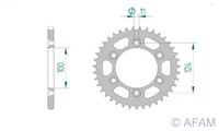 Kettenrad Stahl 45-ZäHne 520-Teilung FüR Ducati Supersport 750 Ss Carenata 94-98