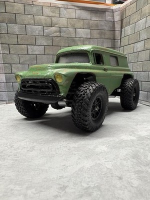 Custom SCX24 - 1950 s Chevy Panel Truck - RTR With Remote And Battery