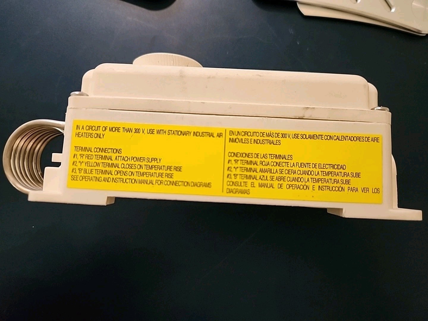 Tempro TP508 Line Voltage 30 To 110 Degree F Polymeric Housing SPDT Thermostat