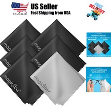 Microfiber Cleaning Cloth, 6 Pack - Cloth for Glasses, Lens, Screens  More