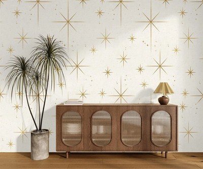 Sternenheller Hintergrund Kinderzimmer Tapete Wandbild abnehmbar abziehbar abziehen & kleben