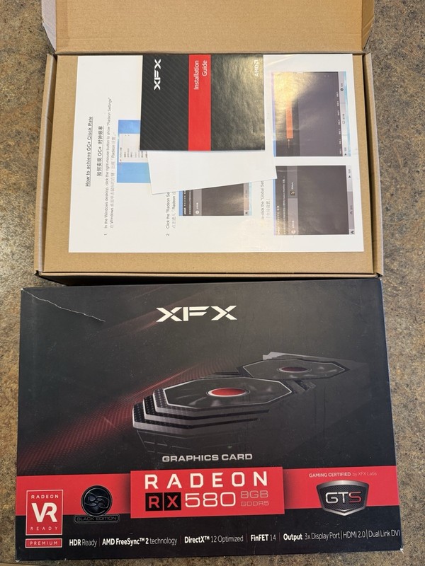 XFX AMD Radeon RX 580 8GB GDDR5 Graphics Card - RX-580P8DFD6