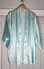 Vintage Victoria's Secret Gold Label Kimono Robe Dusty Blue One Size Fits All