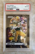🔥🔥JAMES LOFTON 1/1!!🔥🔥2024 Panini Prizm #109 Black Shimmer Prizm