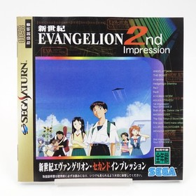 Neon Genesis Evangelion 2nd Impression Sega Saturn Game Japan Import w/ Obi
