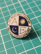 Vtg Simi Valley Adult Education Gold Tone Lapel Pin
